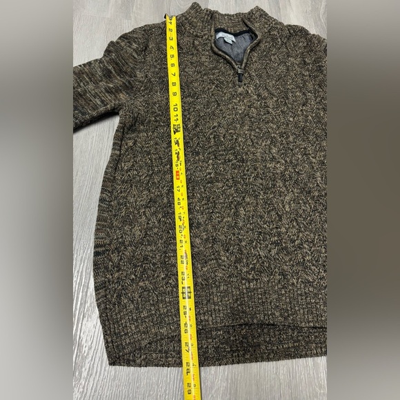 Method Sweater Cotton Blend Knit Quarter Zip Pull Over Mock Men’s Size Large - Picture 4 of 6